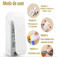 Imagem do Mini Selador de Sacola Manual - Mini Manual Bag Sealer