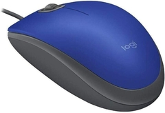 Logitech Mouse M110 Silent Azul Alámbrico - wildraptor videojuegos