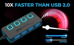 Sabrent Apagadores de Potencia Individuales y LED, Sabrent 4-Port USB 3.0, 4-Port USB 3.0 Hub en internet