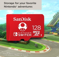 Tarjeta SanDisk 128GB microSDXC UHS-I para Nintendo Switch - SDSQXBO-128G-AWCZA - tienda en línea