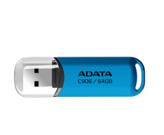 Memoria USB Adata C906, 64GB, USB 2.0, Lectura 30 MB/s, Escritura 8 MB/s, Blanco,Negro, Azul ,Rosa - tienda en línea