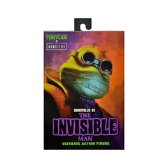 Figura de acción Universal Monsters x Teenage Mutant Ninja Turtles Ultimate Donatello como el Hombre Invisible
