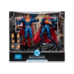 Figuras Collector Dc 2 Pack Superman Vs Superman Earth 3 con Atomica Mcfarlacne