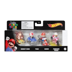 Hot Wheels 4 Pack Mario Kart Vehículos