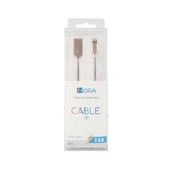 Cable 1Hora Lightning CAB222- USB de 1 Metro plateado