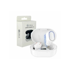 Audífonos 1 hora Inalámbricos Bluetooth In-Ear AUT 114 con Pantalla Digital Blanco