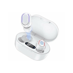 Audífonos 1 hora Inalámbricos Bluetooth In-Ear AUT 114 con Pantalla Digital Blanco - comprar en línea