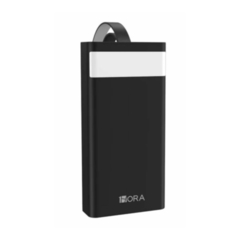 1 Hora Power Bank GAR138 30000mah Puerto Dual Con Linterna color negro