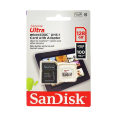 Tarjeta de memoria móvil SanDisk 128 GB Ultra MicroSDXC Clase 10 TF SDXC 100 MB/s