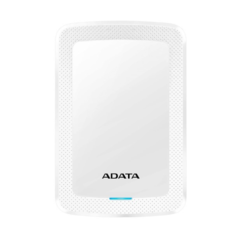 ADATA Disco Duro Externo HDD HV300, 1 TB, Blanco, USB 3.1, Ultra Delgado