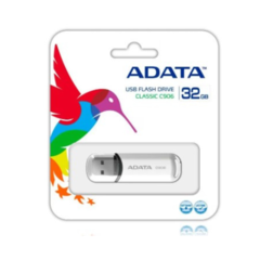 ADATA 32 GB Memoria Flash USB 2.0 con Tapa Color Blanco o Negro (Modelo C906) en internet