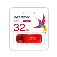 ADATA 32 GB Memoria Flash USB 2.0 con Tapa Retráctil Color Rojo (Modelo UV240) en internet