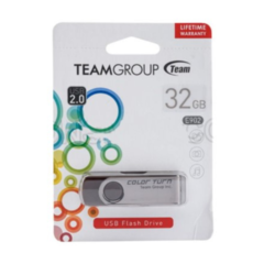 Memoria USB Team Group E902, 32GB, USB 2.0, Lectura 30MB/s, Escritura 10MB/s, Café