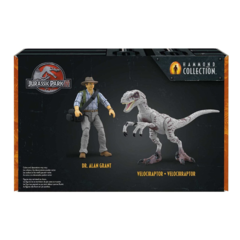 Jurassic World Jurassic Park III Hammond Collection Dr. Alan otorgar & Velociraptor, Accesorios Raptor Egg