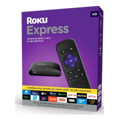 ROKU Express Dispositivo de Streaming HD con Cable HDMI de Alta Velocidad y Control Remoto Simple