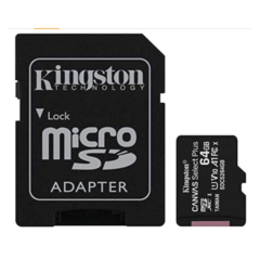 Kingston MicroSDXC Select Plus 64GB (Con Adaptador a SD) Clase 10, UHS-I, U1, V10 Lectura: 100MB/s (SDCS2/64GB) - comprar en línea