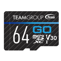TEAMGROUP GO CARD 64GB MicroSDHC UHS-I U3 memory card with Adapter (for GO PRO and action cameras) TGUSDX64GU303 - wildraptor videojuegos