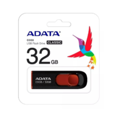 Memoria USB Adata Classic C008 32GB 2.0 negro y rojo , Blanca Azul