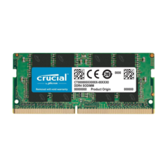 Crucial 8GB Single DDR4 2400 MT/s (PC4-19200) DR x8 SODIMM 260-Pin Memory - CT8G4SFD824A