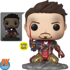 Vengadores: Endgame ¡Soy Iron Man! Funko Pop de lujo que brilla en la oscuridad. Figura de vinilo n.º 580 - Avances exclusivos