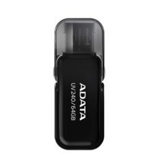 Memoria USB Adata UV240, 64GB, USB 2.0, Negro - comprar en línea