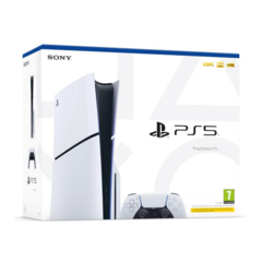 Sony PlayStation 5 Slim Console - Blanco (Versión Internacional) - Disco PS5 (grupo de modelos - delgado) Edition
