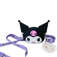 Bolso de hombro de silicona de Anime Kawaii, monedero de dibujos animados, mochila de cambio para niños, regalos de cumpleaños, Kuromi MyMelody en internet