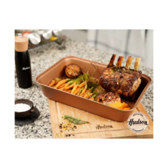 ASADERA RECTANGULAR 37 CM COBRE HUDSON - comprar online