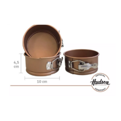 SET MINI TORTERA DESMONTABLE X3 COBRE HUDSON - comprar online