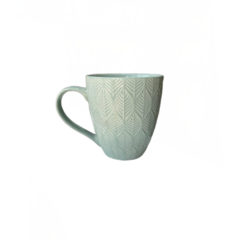 MUG CERAMICA HOJAS