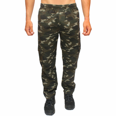 calça camuflada brim cargo algodão com bolso nova7 airsoft exército passeio