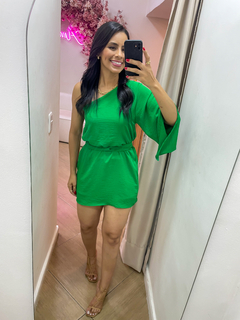 vestido Flor verde