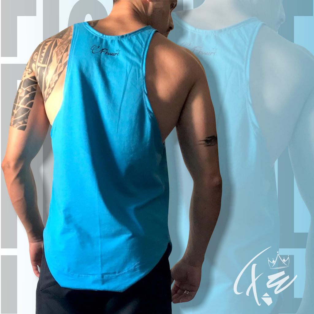 Camiseta Básica Regata Masculina Tank 03 Oversized Longline