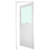 PORTA LAMBRIL PANORÂMICA BRANCO PREDIAL VIDRO VERDE - comprar online