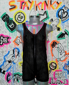 Zipper Singlet with Front, Back + Through Zips