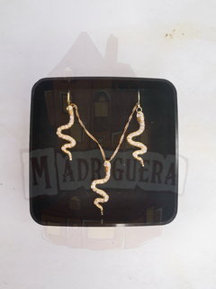 Juego Collar + Aretes Serpiente