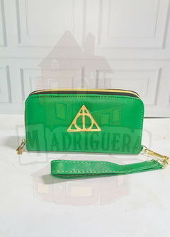 Cartera Reliquias Slytherin Doble Zipper