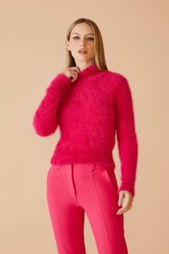 Blusa Tricot Fox Rosa