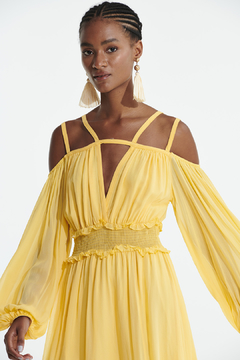 Vestido L'Cecci Amarelo - comprar online