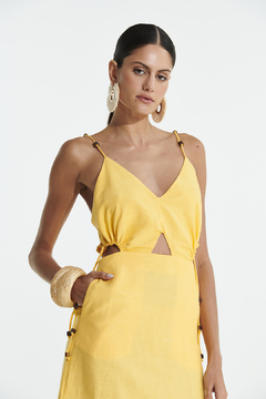 Vestido Linho Amarelo - comprar online