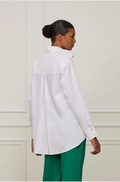 Camisa Manga Longa De Algodão Com Prega Costas - Estilo Trellis  | Vista-se com a Trellis