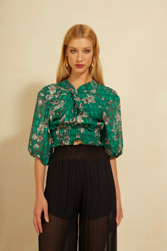 Blusa Estampada Bouquet - Estilo Trellis  | Vista-se com a Trellis