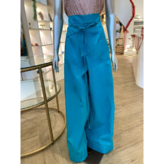 Calça Wide Leg Azul - comprar online