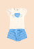 Conjunto Blusa Cotton / Shorts Sarja Eco Shine - comprar online