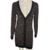 CARDIGAN PRETO ESTAMPA ZEBRA, TAM P