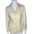 BLAZER COURO BEGE, TAM M