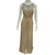 VESTIDO LONGO NUDE JERSEY PEDRARIAS, TAM 42