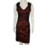 VESTIDO PRETO E VERMELHO COM RENDA, TAM 42 - comprar online