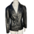 BLAZER PRETO COURO, TAM P