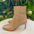 BOTA BEGE COURO CANO BAIXO, TAM 36 BR, ULLA JOHNSON